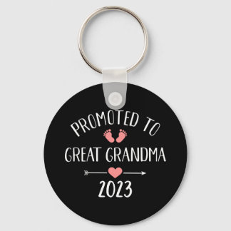 Promoted great grandma 2023 pregnancy announcement keychain