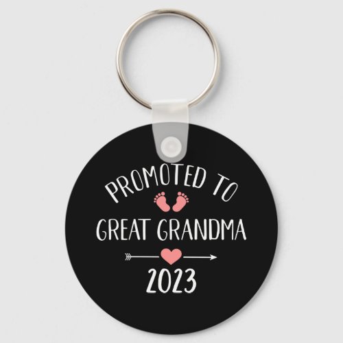 Promoted great grandma 2023 pregnancy announcement keychain