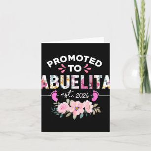 Promoted To Abuelita Est 2026 New Spanish Grandma Card