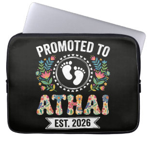 Promoted to Athai 2026 First Time Aunt Laptop Sleeve