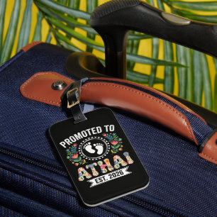 Promoted to Athai 2026 First Time Aunt Luggage Tag