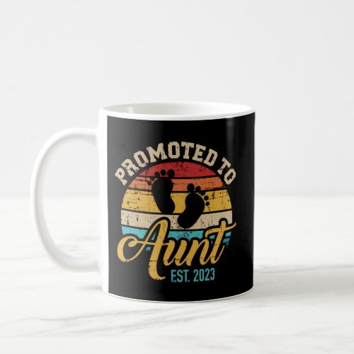 Promoted To Aunt 2023 Pregnancy Announcement Coffee Mug