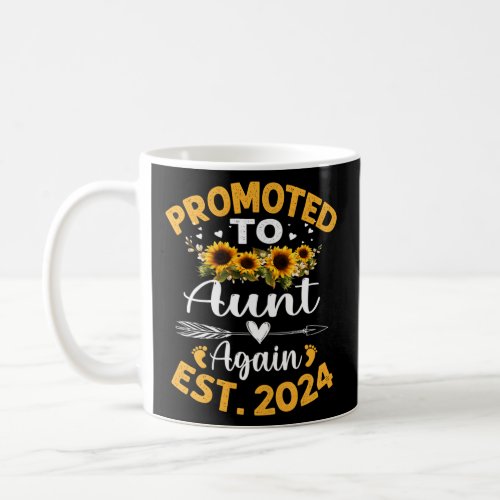 Promoted To Aunt Again 2024 MotherS Day  Coffee Mug