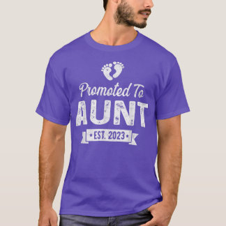 Promoted To Aunt Est 2023 Soon To Be Aunt Mother's T-Shirt