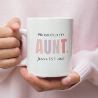 Promoted to Aunt EST 2025 | Personalized New Aunt