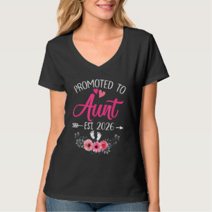 Promoted To Aunt Est. 2026 Pregnancy Announcement T-Shirt