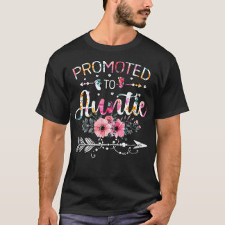 Promoted To Auntie 2022 Funny New Grandma Mothers T-Shirt