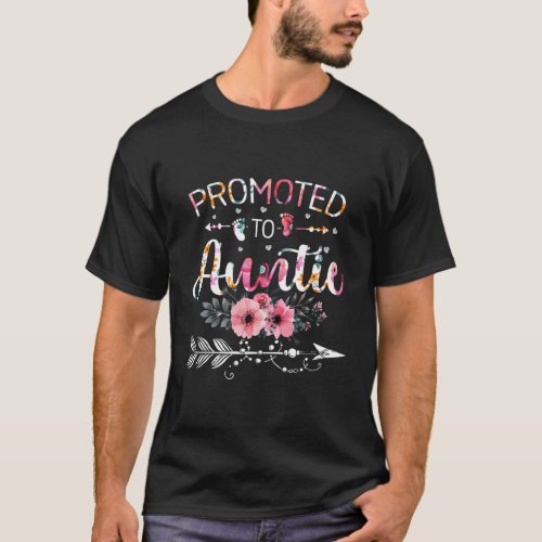 Promoted To Auntie 2022 New Grandma Mothers Day T_Shirt