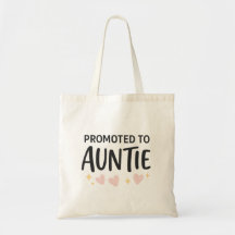 Promoted to Auntie Cute Announcement