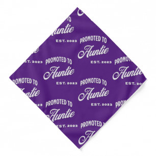 Promoted To Auntie Est. 2023 For New Aunt Bandana