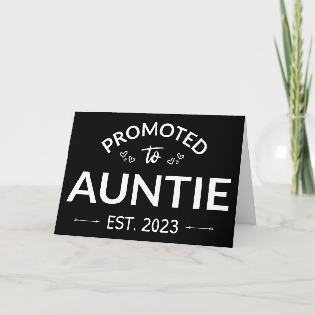 Promoted To Auntie Est. 2023 II Card (Front)