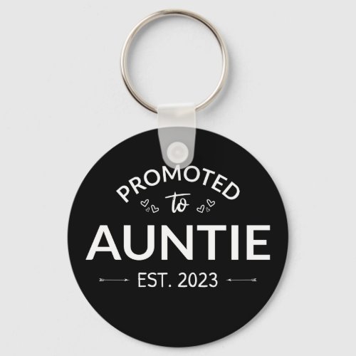 Promoted To Auntie Est 2023 II Keychain