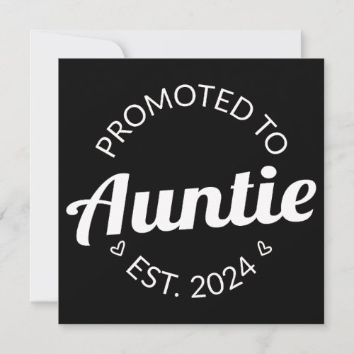 Promoted To Auntie Est 2024 I Announcement