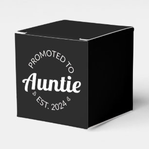 Promoted To Auntie Est. 2024 I Favor Boxes