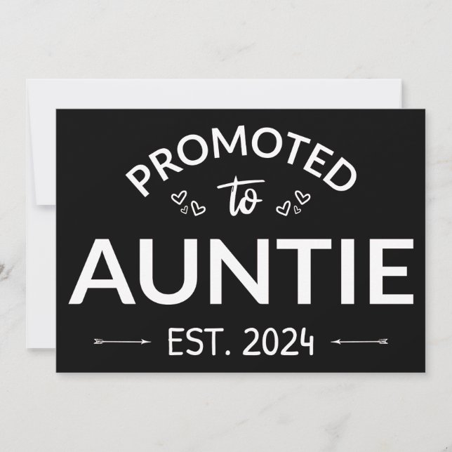 Promoted To Auntie Est. 2024 II Announcement (Front)