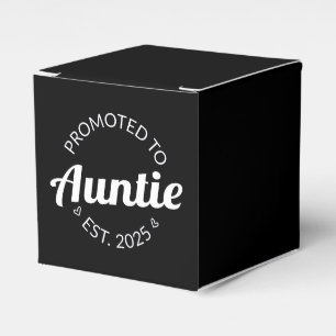 Promoted To Auntie Est. 2025 I Favor Boxes