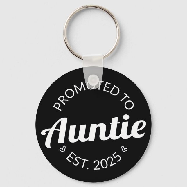 Promoted To Auntie Est. 2025 I Keychain (Front)