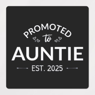 Promoted To Auntie Est. 2025 II Labels