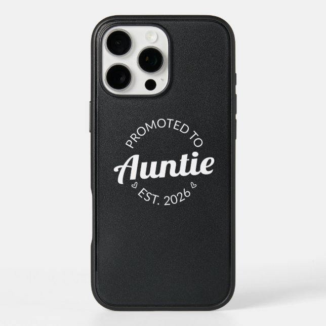 Promoted To Auntie Est. 2026 I Otterbox iPhone Case (Back)
