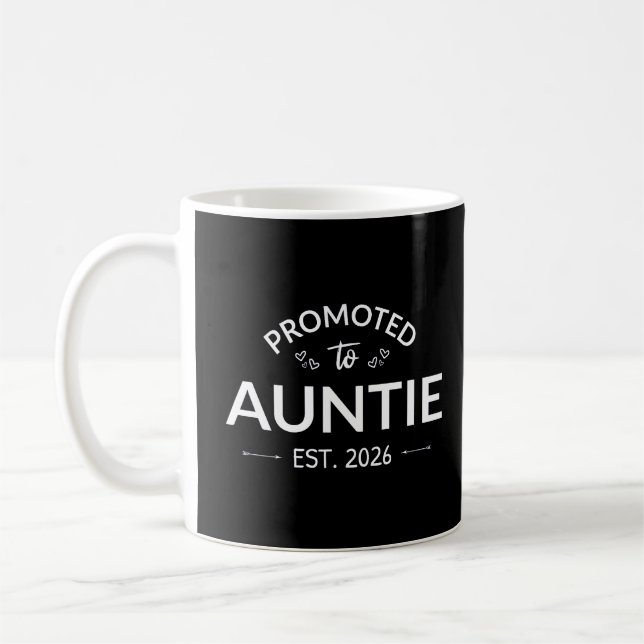 Promoted To Auntie Est. 2026 II Coffee Mug (Left)