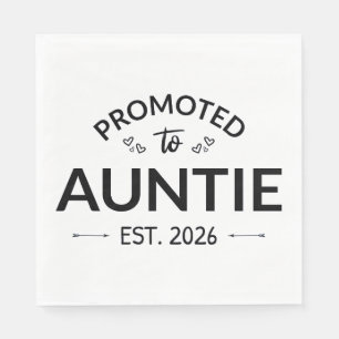 Promoted To Auntie Est. 2026 II Napkins
