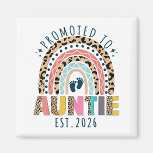 Promoted To Auntie Est 2026 Soon To Be Aunt First  Magnet