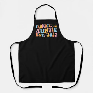 Promoted To Auntie Est 2027 New Aunt Apron