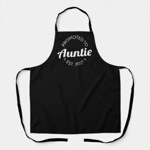 Promoted To Auntie Est 2027 New Aunt I Apron