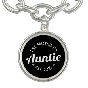 Promoted To Auntie Est 2027 New Aunt I Bracelet