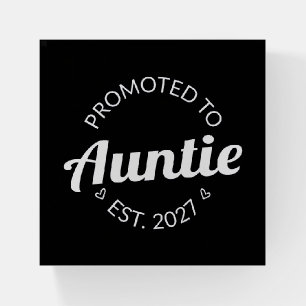 Promoted To Auntie Est 2027 New Aunt I Paperweight