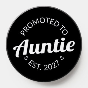 Promoted To Auntie Est 2027 New Aunt I PopSocket