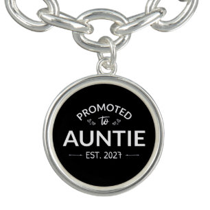 Promoted To Auntie Est 2027 New Aunt II Bracelet