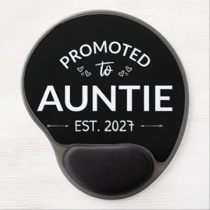 Promoted To Auntie Est 2027 New Aunt II Gel Mouse Pad