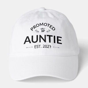 Promoted To Auntie Est 2027 New Aunt II Hat