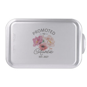 Promoted To Auntie Est 2027 New Aunt VI Cake Pan