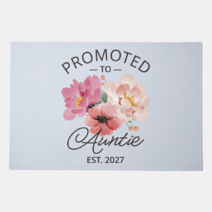 Promoted To Auntie Est 2027 New Aunt VI Doormat