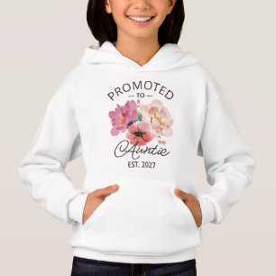 Promoted To Auntie Est 2027 New Aunt VI Hoodie