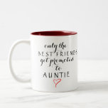 Promoted To Auntie Two-tone Coffee Mug at Zazzle