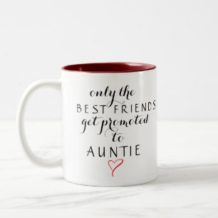 Promoted to Auntie Two-Tone Coffee Mug