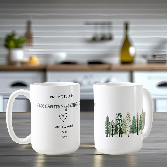 Promoted to Awesome Grandpa Personalized Mug (Creator Uploaded)