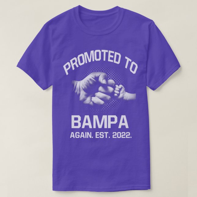 Promoted To Bampa Again EST 2022 Christmas Fathers T-Shirt (Design Front)