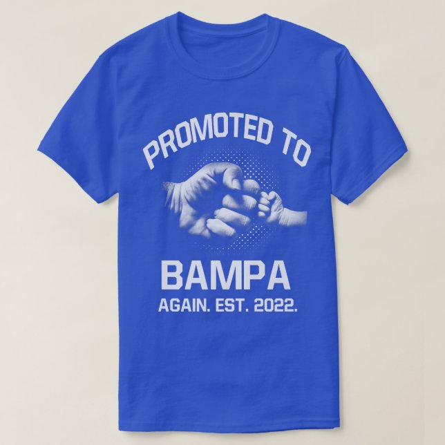 Promoted To Bampa Again EST 2022 Christmas Fathers T-Shirt (Design Front)