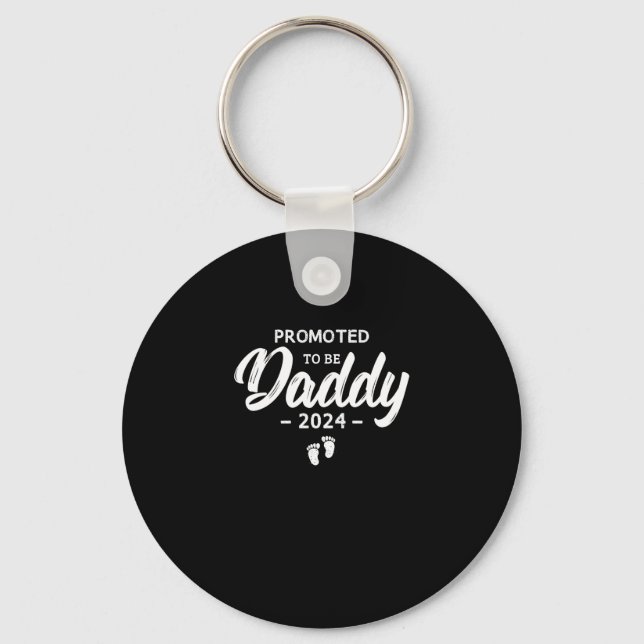Promoted To Be Daddy 2024 Keychain (Front)