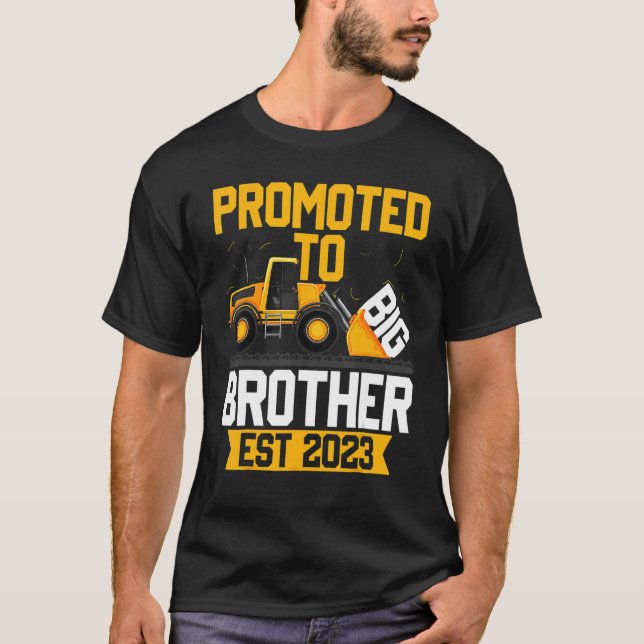 Promoted to Big Bro 2023 I Leveled up to Big Broth T-Shirt (Front)