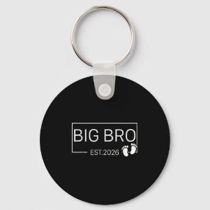 Promoted To Big Bro Est 2026 New Brother Baby Anno Keychain