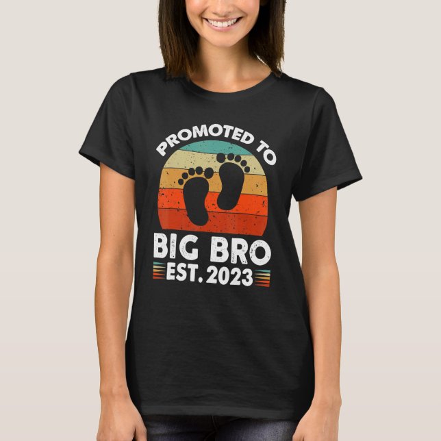 Promoted To Big Bro  I'm Going To Be A Big Brother T-Shirt (Front)