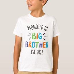 Promoted To Big Brother 2022, Baby Announcement T-Shirt