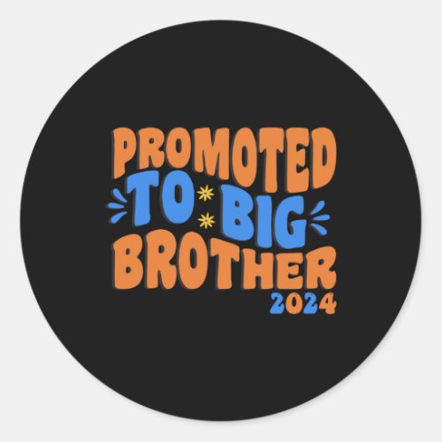 Promoted to big brother 2024  Big Brother Classic Round Sticker