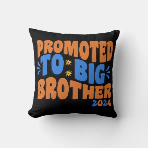 Promoted to big brother 2024  Big Brother Throw Pillow