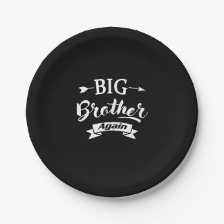Promoted to Big Brother Again EST.2021 Paper Plates